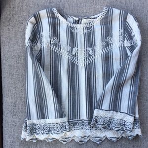 Girls Zara long sleeved blouse